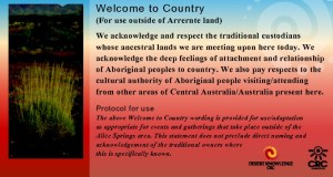 text for welcome to country in Australia