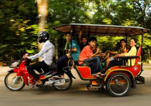 Remorque-moto travel in Siem Riep