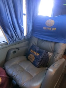 Cruz del Sur bus from Guayaquil, Ecuador to Lima, Peru; March 25, 2014