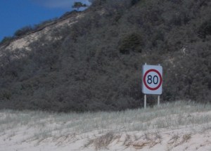 Speed limits on the beach