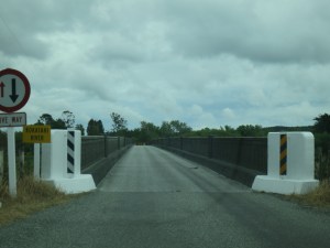 One-lane bridges: sometimes you can't even see the other end to make sure no one's coming your way