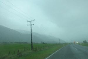 The storm clouds let loose