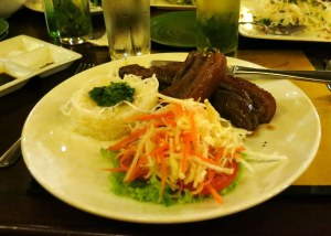 Pork belly and coconut sticky rice; Hoi An