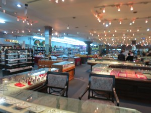 Acres of jewelry cases