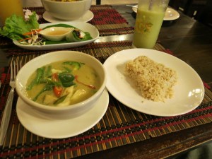 One of the vegetarian places we tried