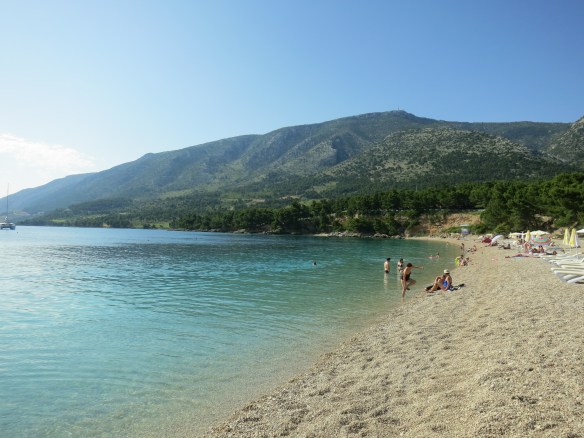 Bol Beach, Brac, Croatia -- nice way to pass an afternoon