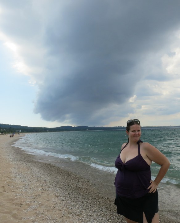 This superhero is ready to take on that storm