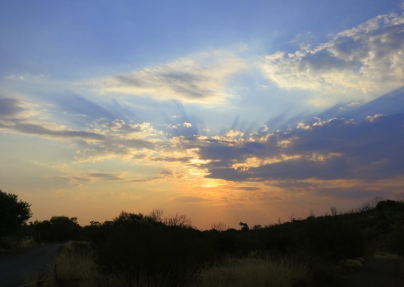 Sunset, base came near Uluru, Australia