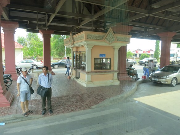 Guard station at Cambodia to Vietnam border crossing