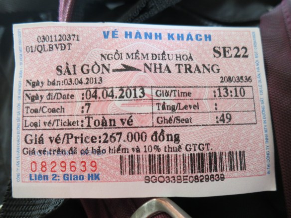 Train ticket