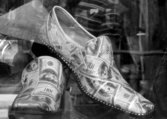 I won't wear shoes that are anything less than a dozen Franklins