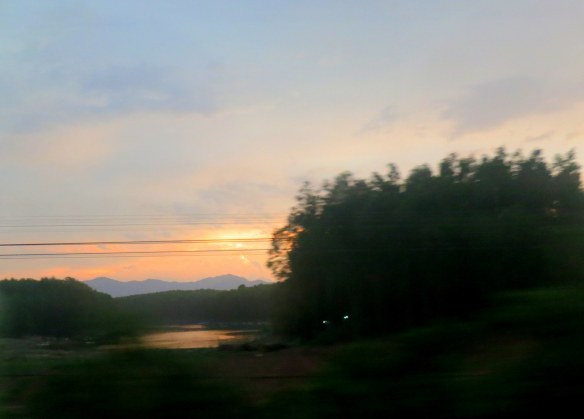 Sunset, Between Hue and Hanoi, Vietnam