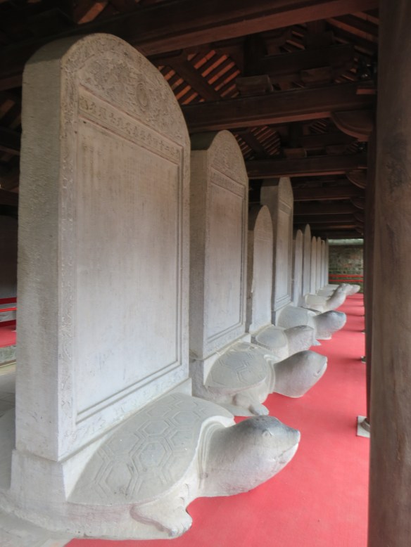 There are 82 stelae inscribed with the names of those who passed the highest level of testing.