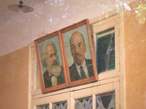 Inspirational posters for Communist leaders