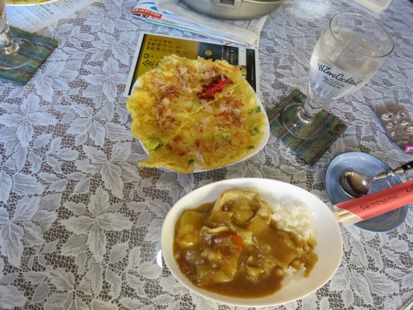 Hira yaki and curry rice