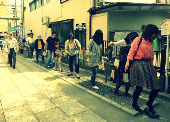 A diagram of the foot to the side of this walkway made me wonder if this was for meditative or massage purposes. Or both?