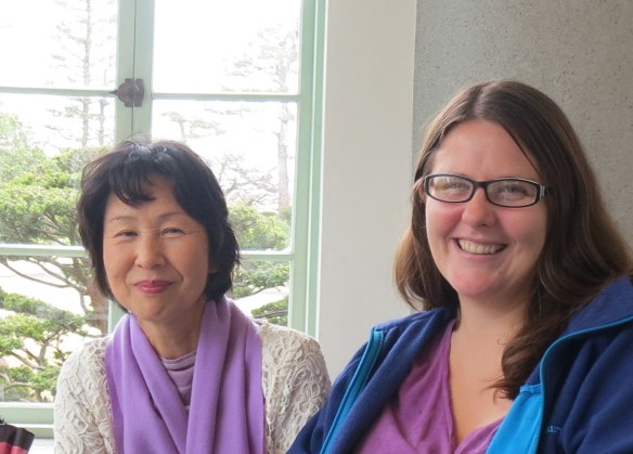 Kazumi and me in the tea room
