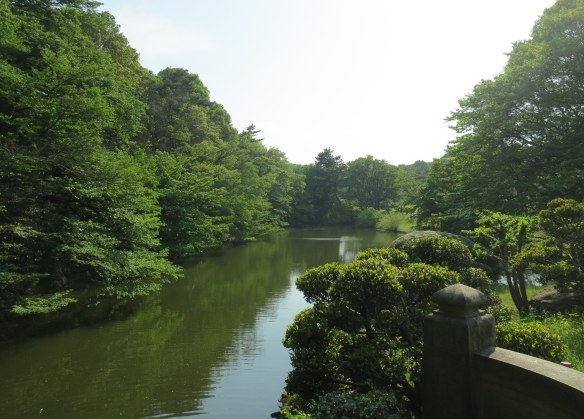 The peaceful gardens surrounding the shrine