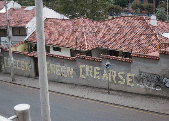 "Grow, believe, create..."