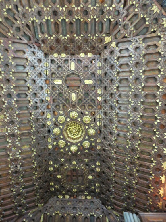 The ceiling of the choir at San Francisco