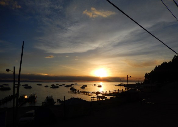 Sunset, Copacabana, Bolivia