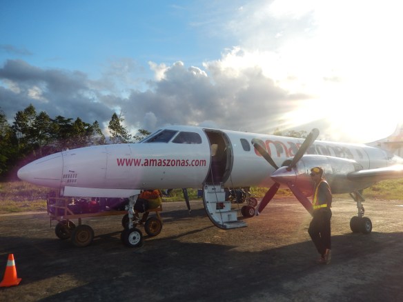 Tiny plane, big mountains to cross