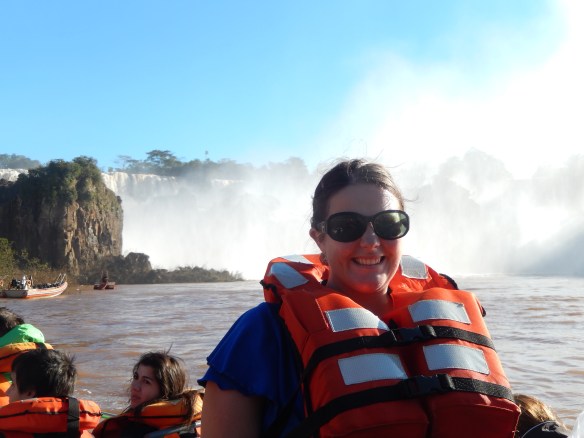 I went on a boat ride to get up close and personal. This is before we went farther in and got completely, 100% soaked.