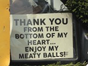 Tasty meatballs stand