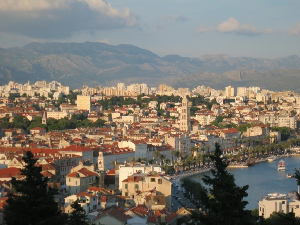 View from the hill outside city walls