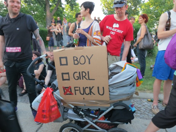 Freakin' cute baby, that's what was in the stroller