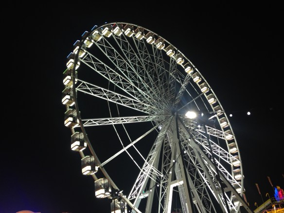 Winter Wonderland 'giant wheel' -- not sure why they don't call them Ferris wheels over here