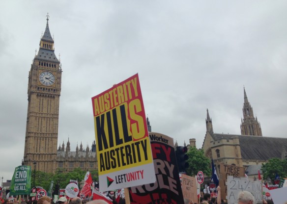 #EndAusterityNow Demo in London