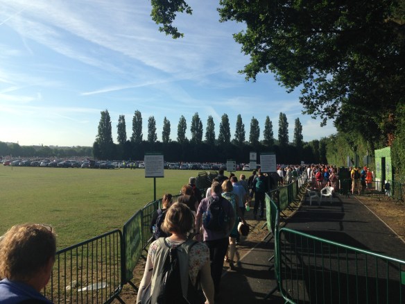 The start of the queue