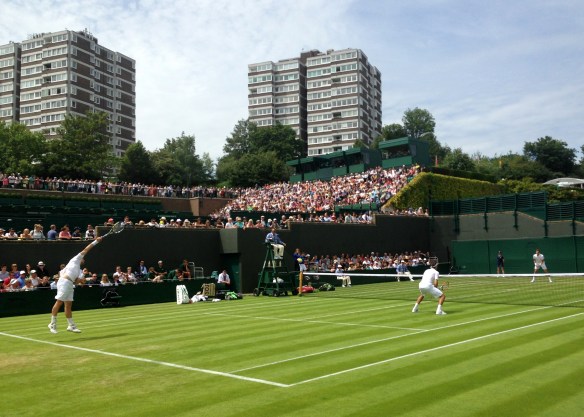 First view of the courts