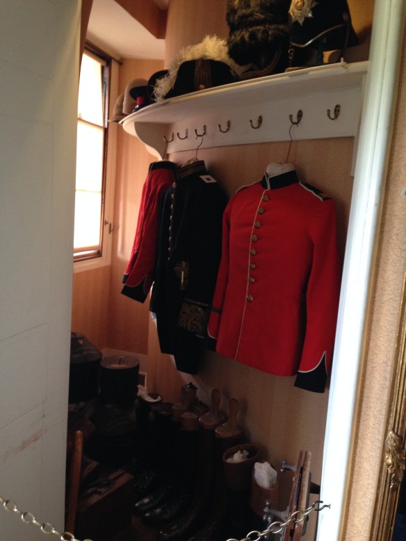 The oval room created some odd closet spaces in the other rooms