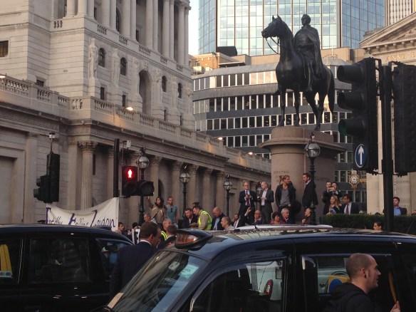 The banner says "Totally Failing London" as a play on Transport for London, the transit system here