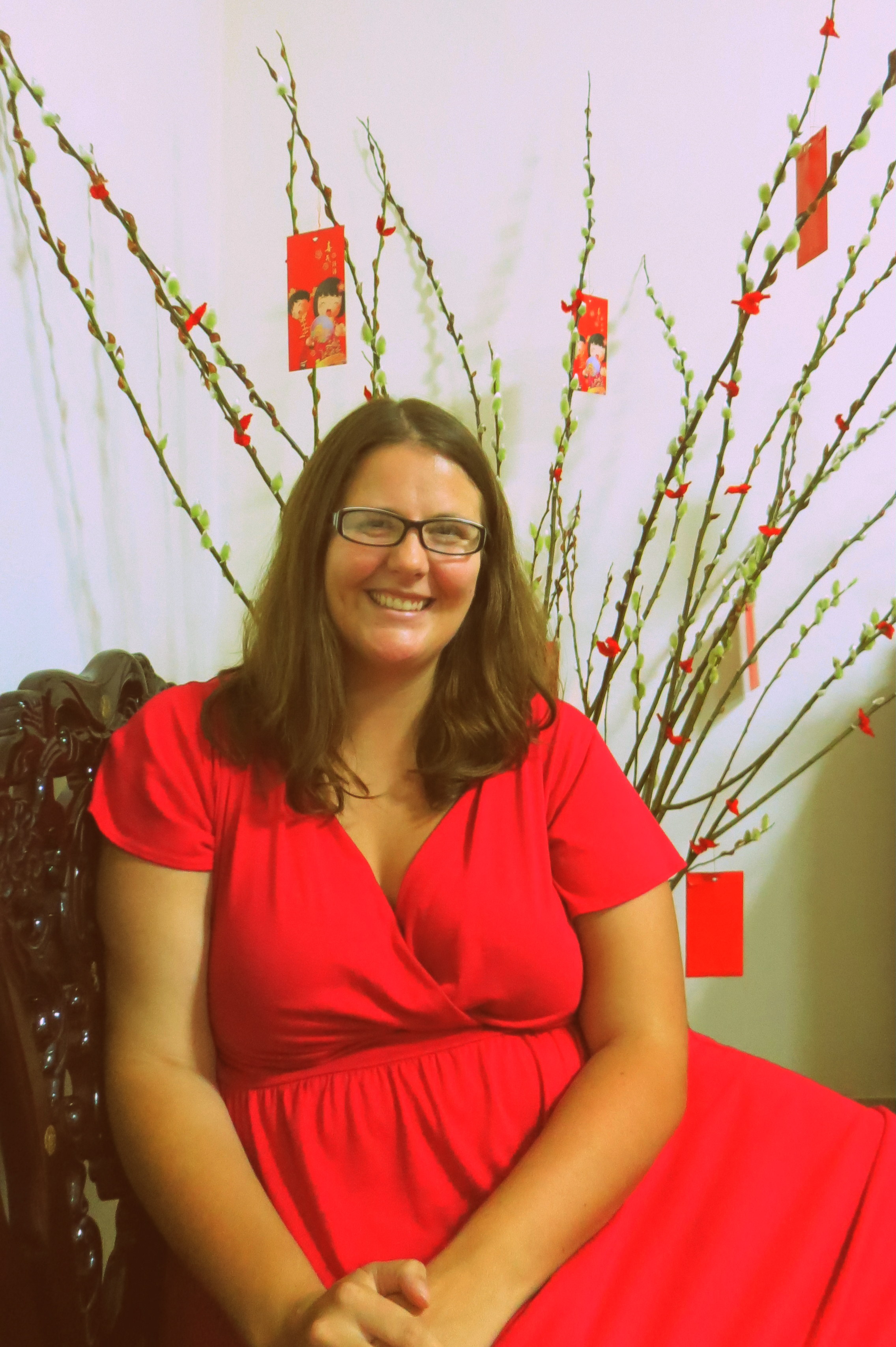 Happy New Year! Here I'm decked out in red for Chinese New Year 2013 in Singapore.