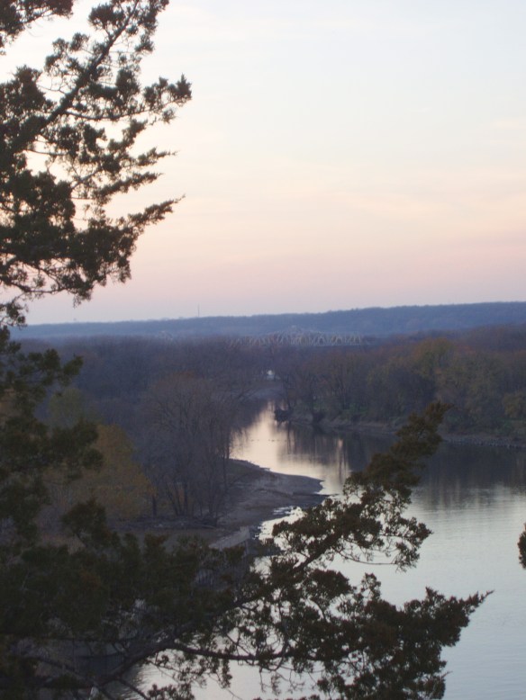 starved rock illinois sunset