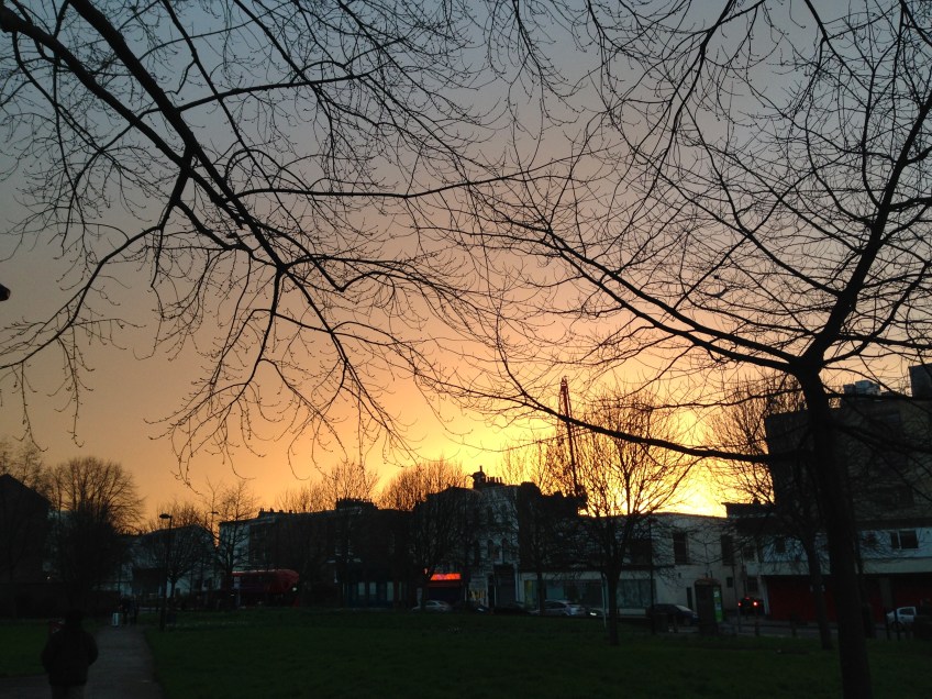 sunset london