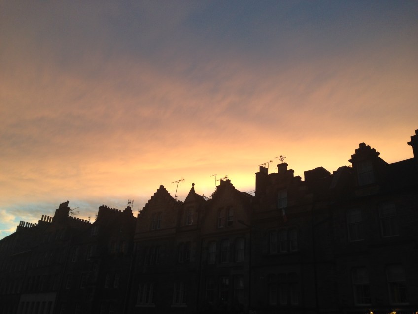 edinburgh sunset